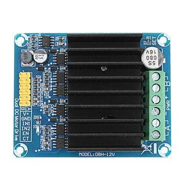 DC 5-12V 30A PWM Dual Channel Motor Control Module H Bridge Motor Drive Controller Board DHB-1A Reve