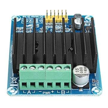 DC 5-12V 30A PWM Dual Channel Motor Control Module H Bridge Motor Drive Controller Board DHB-1A Reve