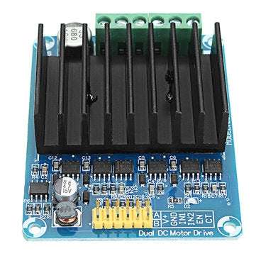 DC 5-12V 30A PWM Dual Channel Motor Control Module H Bridge Motor Drive Controller Board DHB-1A Reve