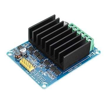 DC 5-12V 30A PWM Dual Channel Motor Control Module H Bridge Motor Drive Controller Board DHB-1A Reve