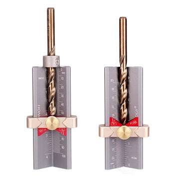 HONGDUI 3 In 1 Multifunction Measuring Gauge Drill Depth Gauge Drill Stop Measure and Drill Point An