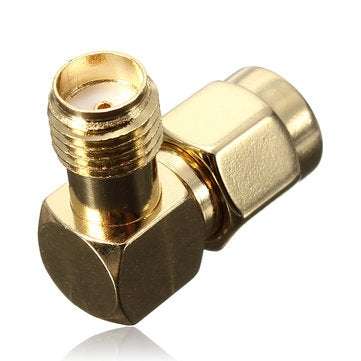 DANIU SMA Male To SMA Female Jack Right Angle Crimp RF Adapter Connector