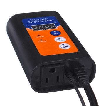 Digital Heat Mat Thermostat Controller for Seed Germination Reptiles and Brewing Breeding Incubation