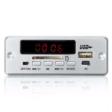 DC 12V/5V MP3 Decode Board LED USB AUX FM bluetooth Radio Amplifier With Remote
