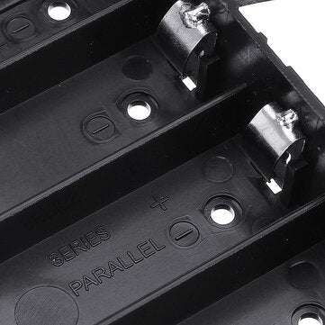 DIY 4 Slot 18650 Battery Holder With 8 Leads