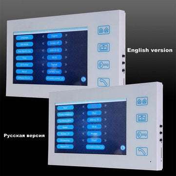 ENNIO 7 inch Record Wired Video Door Phone Doorbell Intercom System with AHD 1080P Camera