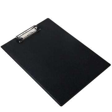 Deli 9224 A4 PVC Clip Board Portable Black Writing Board Clipboard Office School Meeting Accessories