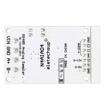 DC 12V 4-20mA 0-5V 0-10V Voltage Signal Acquisition RS485 Modbus RTU Module for PLC Current Transmit