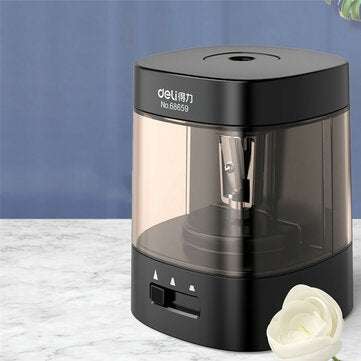 Deli 68659 Automatic Pencil Sharpener Electric Touch Switch Pencil Sharpener stationery Office Schoo