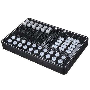 GAX-H9 Audio Mixer Sound Card USB External Computer PC Mobile Phone Live Audio Microphone Sound Card