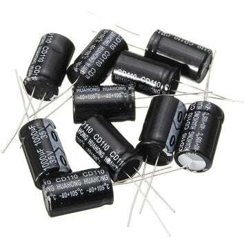 Geekcreit 10pcs 35V 1000uF Electrolytic Capacitor Low ESR 13 x 20mm