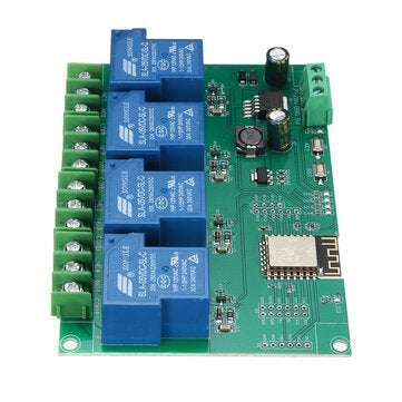 DC7-28/5V ESP8266 WIFI 4 Channel 30A Relay Module ESP-12F Development Board Secondary Opening