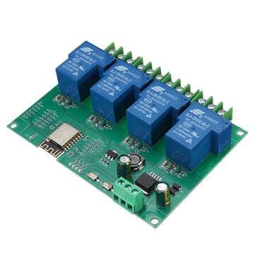 DC7-28/5V ESP8266 WIFI 4 Channel 30A Relay Module ESP-12F Development Board Secondary Opening