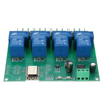 DC7-28/5V ESP8266 WIFI 4 Channel 30A Relay Module ESP-12F Development Board Secondary Opening