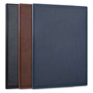 Deli 22237 16K Notebook Leather Business Office Book Student Stationery Supplies Random Color
