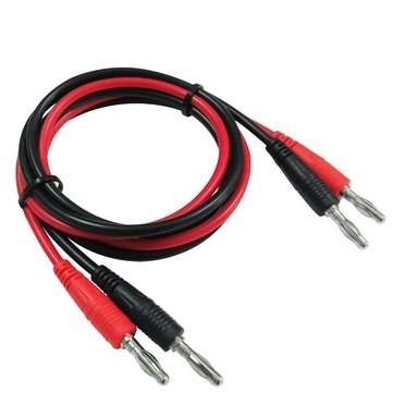 Cleqee P1041 1Set 1M 4mm Banana to Banana Plug Soft RV Test Cable Lead for Multimeter Test Leads Kit
