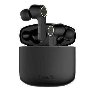 Havit i81 TWS Wireless bluetooth Earphone Smart Touch ANC Noise Reduction bluetoot... (COLOR: BLACK)