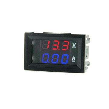 DC 7-110V 10A Three-digit Ammeter High Voltage Digital Display Voltage and Current... (COLOR.: BLUE)