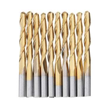 Drillpro 3.175mm Shank Spiral Ball Nose End Mill Cutter Titanuim Coated Milling Cutter CNC Tool