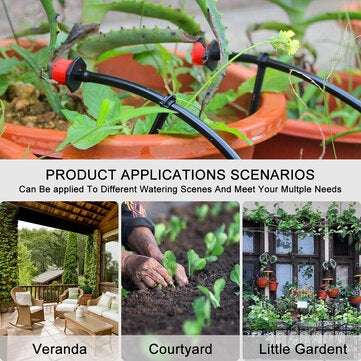 DIY 50ft 20 Drip Irrigation Set Watering of Flower Pot Flower Irrigation Tool kit