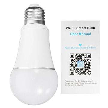 E27 7W SMD5050 600LM RGBW WIFI APP Control LED Smart Light Bulb for Alexa Google Home AC85-265V