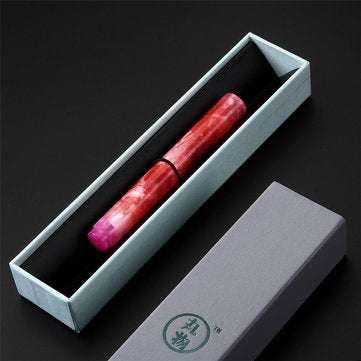 Delike Alpha Resin Fountain Pen DELIKE M Nib 1cm Pouch Boddy Pen with Gift Box Stationery