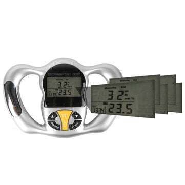 Handheld  Body Fat Monitors LCD Screen Analyzer 6 Seconds Accurate BMI Meter Health Fat Easuring Ins