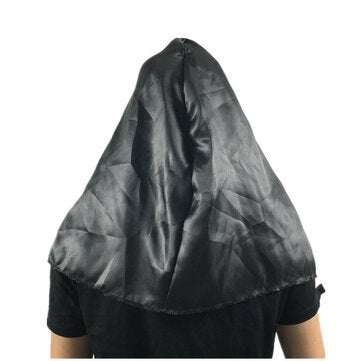 Halloween Scared Female Ghost Headgear Nun Horror Valak Scary Latex Mask Party Trick Props With Head