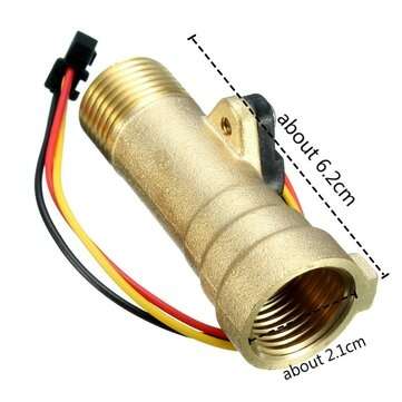 DC 5V Copper Water Heater Sensor Switch Flow Sensor