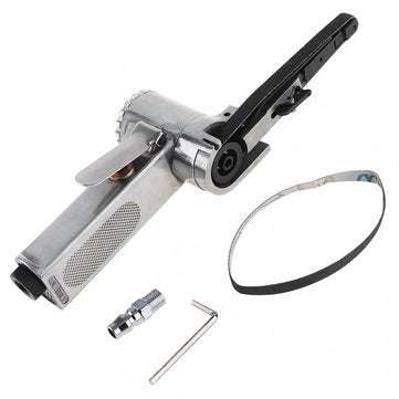 Linear 7100 10mm Pneumatic Air Belt Sander Drawing Machine Polishing Grinding Die-casting Aluminum T