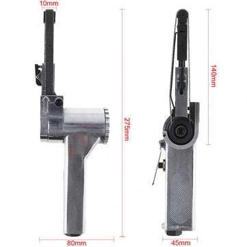 Linear 7100 10mm Pneumatic Air Belt Sander Drawing Machine Polishing Grinding Die-casting Aluminum T