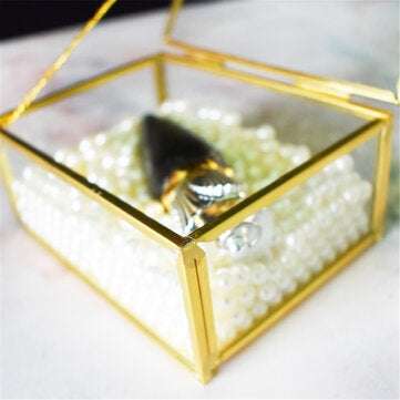 Geometric Jewelry Box Ring Wedding Ring Holder Box  Engagement Gift