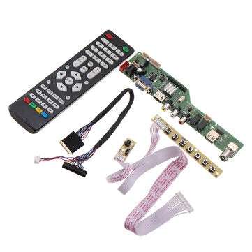 Digital Signal M3663.03B DVB-T2 Universal LCD TV Controller Driver Board TV/PC/VGA/HDMI/USB+7 Key Bu
