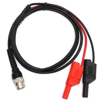 DANIU BNC Q9 To Dual 4mm Stackable Shrouded Banana Plug with Test Leads Probe Cable 120CM