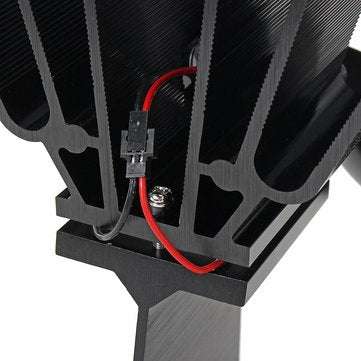 EQ2-BK(3BL) Heat Powered Wood Stove Fan Silent Eco-Friendly Fireplace Fan for Wood Log Burner