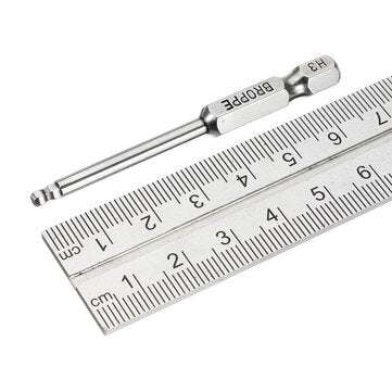 Broppe 7pcs 2/2.5/3/4/5/6/8mm 65mm Magnetic Ball Screwdriver Bits 1/4 Inch Hex Shank Screwdriver Bit