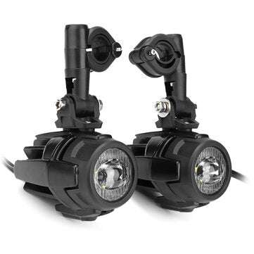 Front LED Auxiliary Fog Spot Lamp Aluminum Alloy With Light Protector Guard Cover Harness For BMW R1