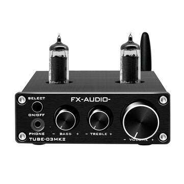 FX-AUDIO TUBE03MKII Tube 6K4 High Bass Pre-processor Headphone Amplifier QCC3008 B... (COLOR: BLACK)