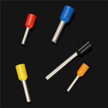 Excellway CT05 1020Pcs Wire Copper Crimp Connector Insulated Cord Pin End Terminals