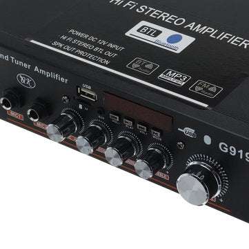 DC12V AC 220V 4-16 Mini bluetooth Remote Control High Power Car Amplifier Speaker