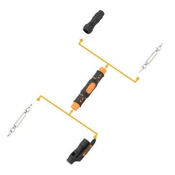 JAKEMY JM-8155 3 in 1 Portable Magnetic Double-head Bits Screwdriver Pen Slotted Phillips