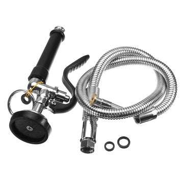 Commercial Kitchen Pre-Rinse Tap Spray Head Sprayer Faucet with Flexible Hose High Pressure