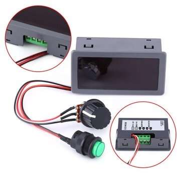 Durable DC 6V 12V 24V 5A/5A PWM Motor Speed Regulator Digital LED Display with IR Remote Controller