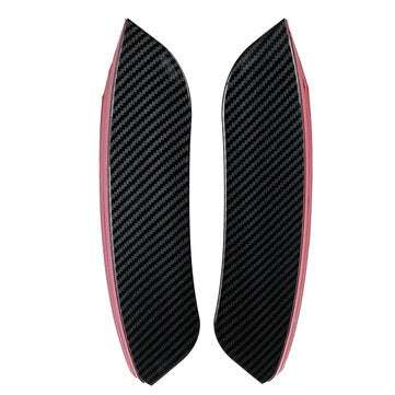 Car Front Bumper Fog Light Grill Splitter Canard Trim For Mercedes-benz A Cl... (COLOR: CARBONFIBER)