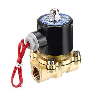 LAIZE DN15 NPT 1/2 Inch Brass Electric Solenoid Valve AC 220V/DC 12V/DC 24V Norm... (VOLTAGE: DC24V)