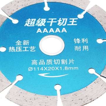 Drillpro 114x20mm Diamond Saw Blade Diamond Grinding Wheel for Cutting Concrete Granite