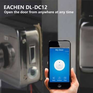 EACHEN DL-DC12 Smart Switch Wifi Relay Module Electronic Door Lock Smart Home Wi-fi Light Switch Rem