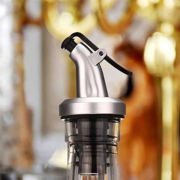 Grease Nozzle Sprayer Liquor Dispenser Pourers Flip Top Stopper For Glass Bottle Olive Sauce Vinegar