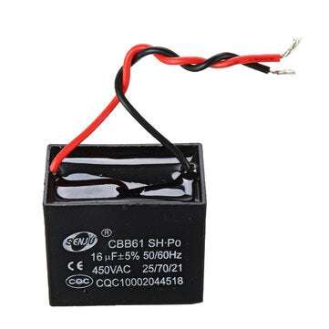 CBB61 16UF Starting Capacitance 450V AC Fan Capacitor CBB Motor Run Capacitor