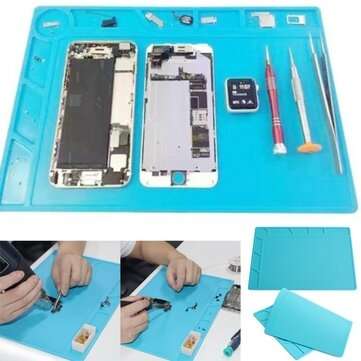 DANIU 34x23cm Heat Resistant Silicone Pad Desk Mat Maintenance Platform Heat Insulation BGA Solderin